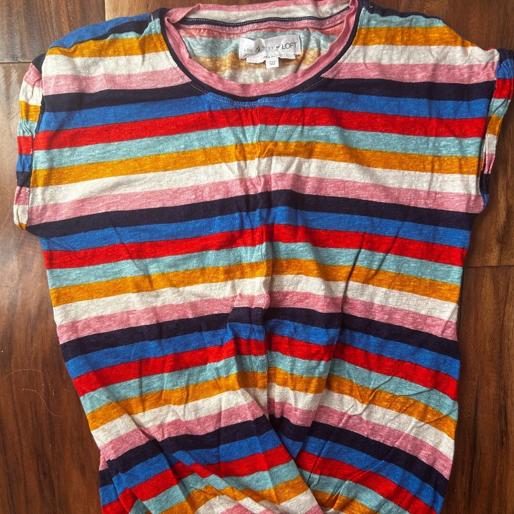 Bright Muli-striped top